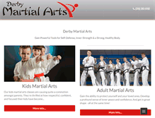 Tablet Screenshot of derbymartialartsacademy.com